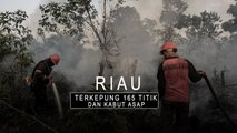 Riau Terkepung 165 Titik Panas dan Asap Tebal