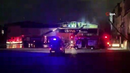 Sancaktepe'de korkutan depo yangını