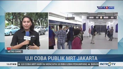 Kuota Uji Coba Publik MRT Jakarta Ditambah