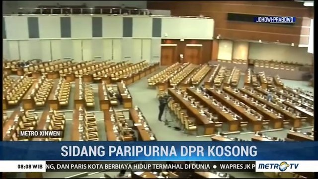 Sidang Paripurna Kosong, Banyak Anggota DPR Absen