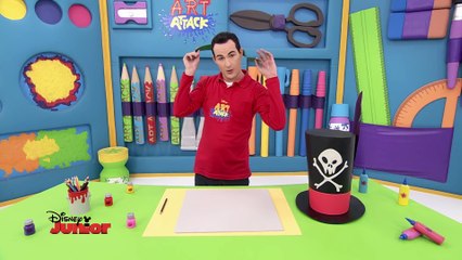 Art Attack - Technique du chapeau du sorcier vaudou - Disney Junior - VF