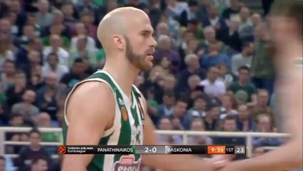 Nick Calathes Highlights 11 Pts, 6 Rebs, 12 Asts - Panathinaikos vs Baskonia 20.03.2019