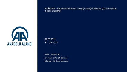 Karaman'da hayvan hırsızlığı iddiası