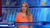 Distribución de kits electorales en Amazonía