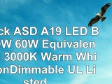 10Pack ASD A19 LED Bulb 9W 60W Equivalent E26 3000K  Warm White NonDimmable UL Listed