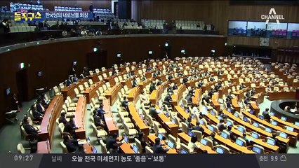 윤소하 연설 중 한국당 집단 퇴장…“내로남불” 공방