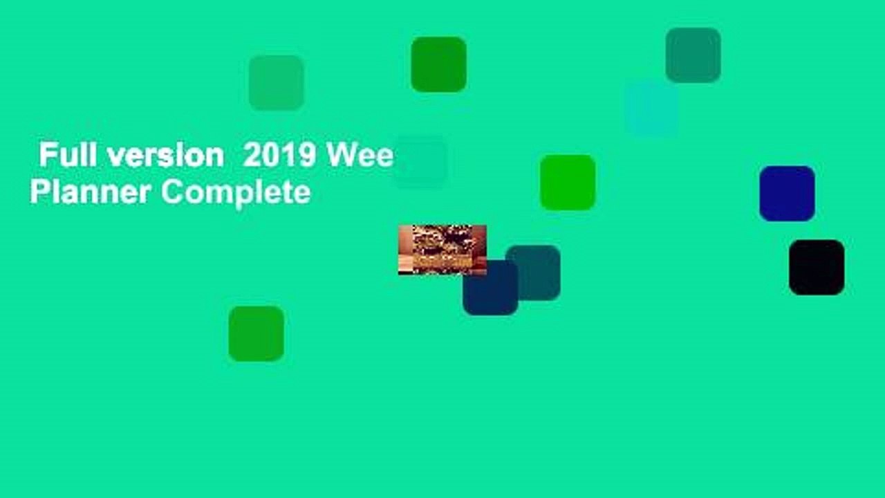 Full version  2019 Weekly Planner Complete