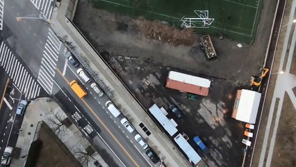 High above Brooklyn Tech Football Field..