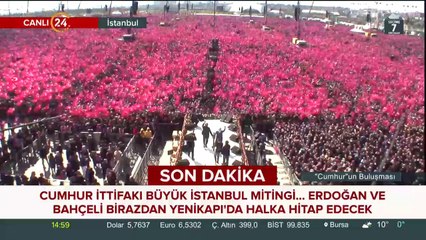 Binali Yıldırım Yenikapı'da