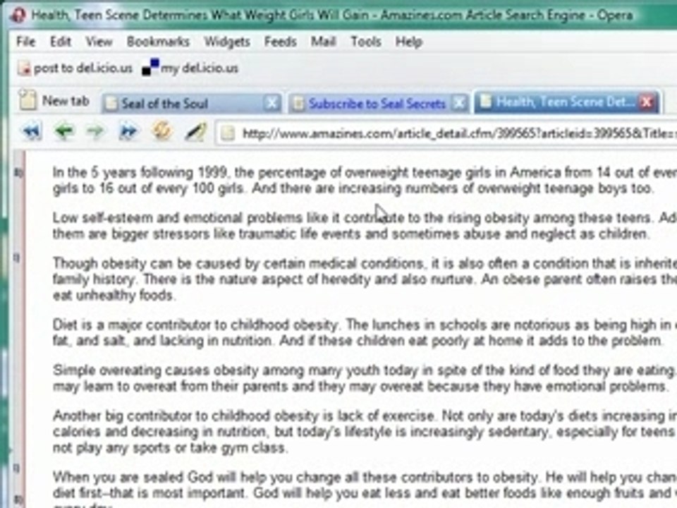 Teen Scene Determines What Weight Girls Will Gain