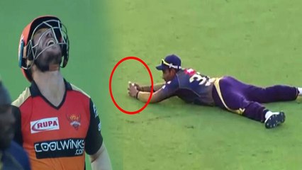 IPL 2019, KKR vs SRH: David Warner Falls For 85,Robin Uthappa takes a stunner | वनइंडिया हिंदी