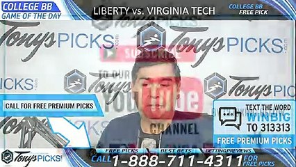 Liberty Flames vs. Virginia Tech Hokies 3/24/2019 Picks Predictions