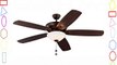 Monte Carlo 5CSM60RBD Colony Super Max Plus 60 Outdoor Ceiling Fan with Light Roman