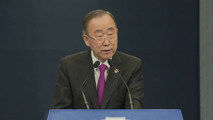 반기문 "미세먼지는 정치적 문제 아냐...국민적 참여 요청" / YTN