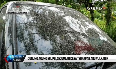 Gunung Agung Erupsi, Sejumlah Desa Terpapar Abu Vulkanik