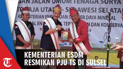 Kementerian ESDM Resmikan PJU Tenaga Surya di 40 Titik di Toraja Utara