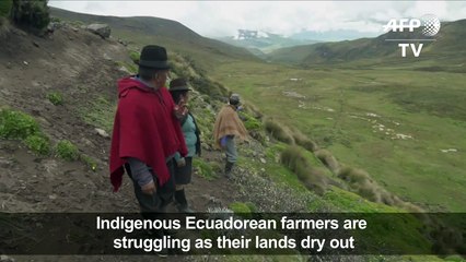 Ecuador's indigenous fear for wetlands as glacier recedes