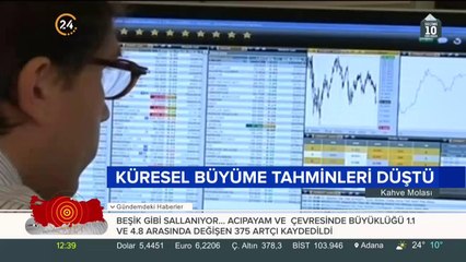 Küresel büyüme tahminleri düştü