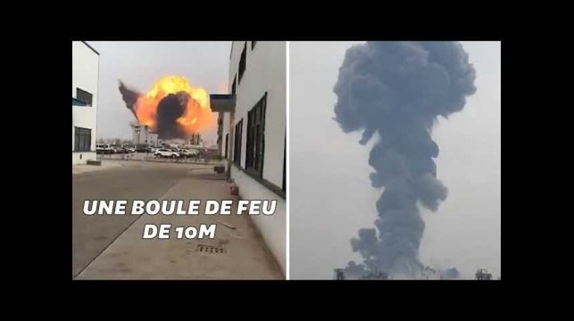 Explosion d'une usine chimique en Chine, plusieurs blessés