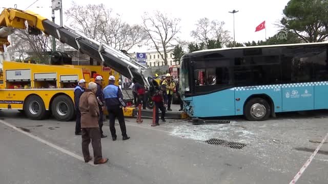 Kazaya Neden Olan Otobüs Kaldırıldı
