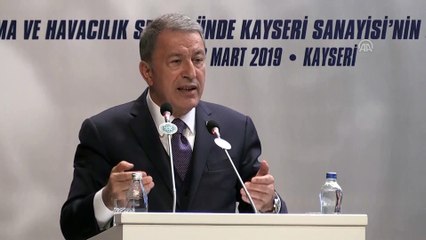 Milli Savunma Bakanı Akar: 'Özel sektör ve kamunun bir şekilde beraber sinerji oluşturması lazım' - KAYSERİ