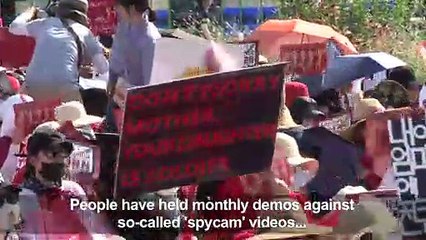 'Spycam porn' sparks record protests in South Korea