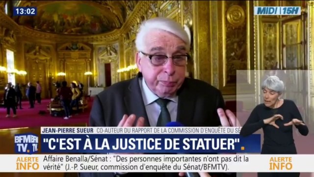 Jean-Pierre Sueur, sénateur PS sur l'affaire Benalla: Nous ne sommes pas là pour condamner, la justice va statuer