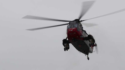 L'hélicoptère Sea King  effectue son dernier vol
