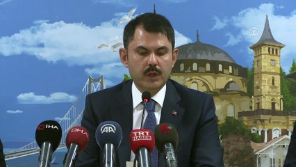 Çevre ve Şehircilik Bakanı Kurum - Riskli bölgelerde yapılan projelendirme çalışmaları - KOCAELİ