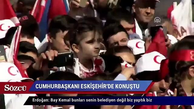 Erdoğan Bay Kemal bunları senin belediyen değil biz yaptık biz