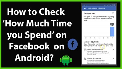 How to Check How Much Time you Spend on Facebook on Android?