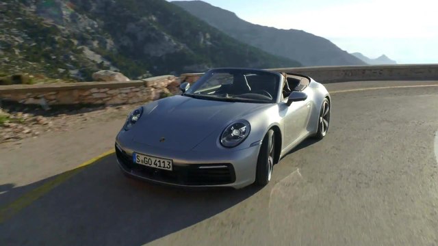 Porsche 911 Carrera S Cabriolet GT in Silver Metallic Driving Video