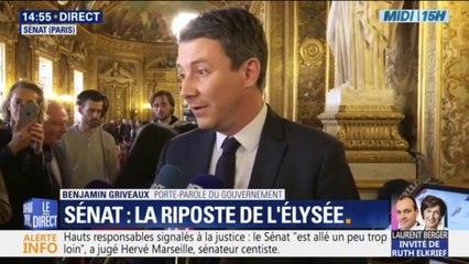 Benjamin Griveaux dénonce "une instrumentalisation politique" après la décision du Sénat dans l'affaire Benalla
