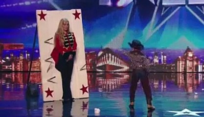 SIMON COWELL HIT BY KNIFE - Britain's Got Talent