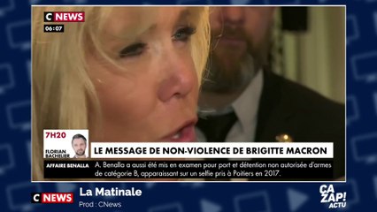 "Non à ce monde de violence" : le message de Brigitte Macron aux Gilets jaunes