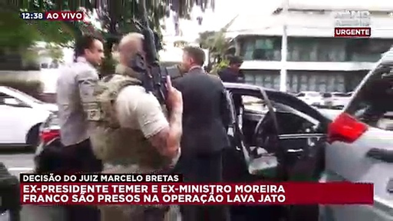 Vídeo mostra prisão de Temer