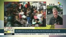 Argentina: movilizaciones contra políticas económicas de Macri