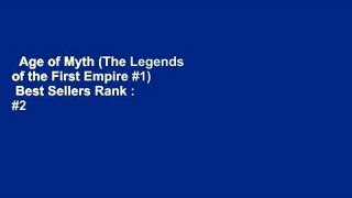 Age of Myth (The Legends of the First Empire #1)  Best Sellers Rank : #2