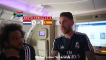 Al descubierto la conversación de los jugadores del Madrid en el avión