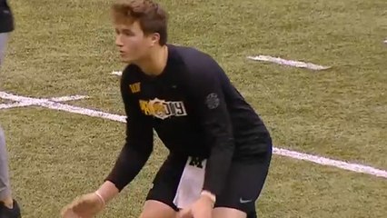 Drew Lock dials LAUNCH CODES on deep ball at pro day