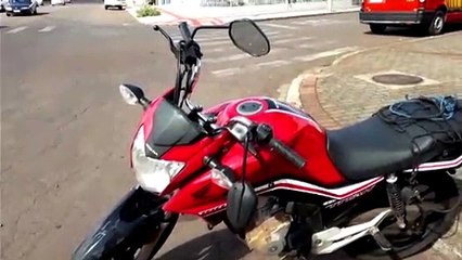 Homem fica ferido após colisão entre motos