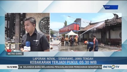 Kebakaran Terjadi di Kelenteng Kong Tik Soe Semarang