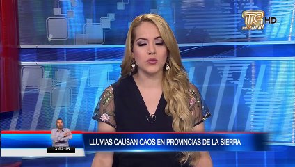 Lluvias causan caos en provincias de la Sierra