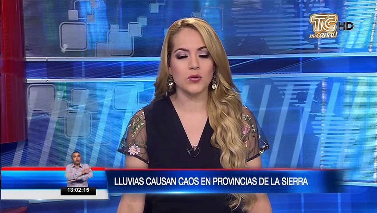 Lluvias causan caos en provincias de la Sierra