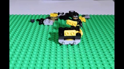 Dc comics superhero batman builds his mini batmobile lego