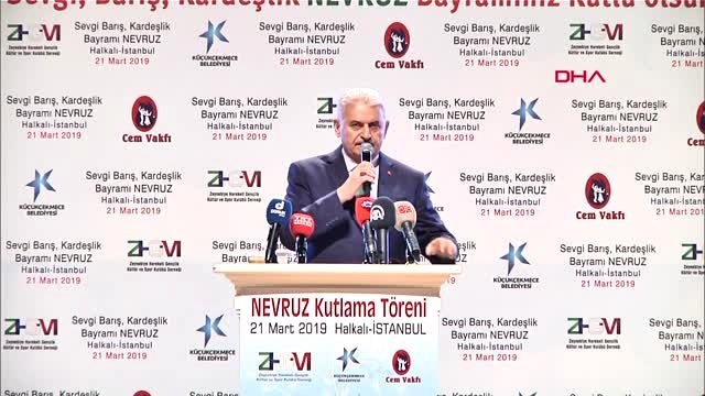 Binali Yıldırım Halkalı'da Düzenlenen Nevruz Programında Konuştu
