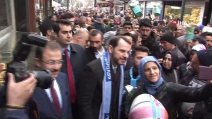 Eyüpsultan’da Berat Albayrak'a yoğun ilgi