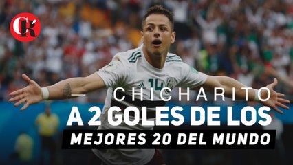 Chicharito está a 2 goles de los 20 mejores del mundo