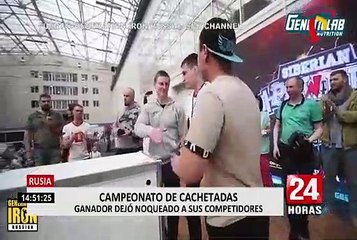 ¡Insólito! Así se realizó el peculiar campeonato de bofetadas en Rusia