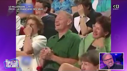 Philippe Risoli revoit les images des plus grands fous rires dans "Le millionaire"